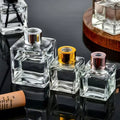 Room Scents Diffuser Glass Bottle Square Aromatic Essential Oil Scent Stick Reed Diffuser Bottles 50ml 100ml 150ml 200ml