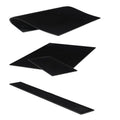 Custom Logo Black Color Rectangular Thickened Silicone Coffee bar Mat