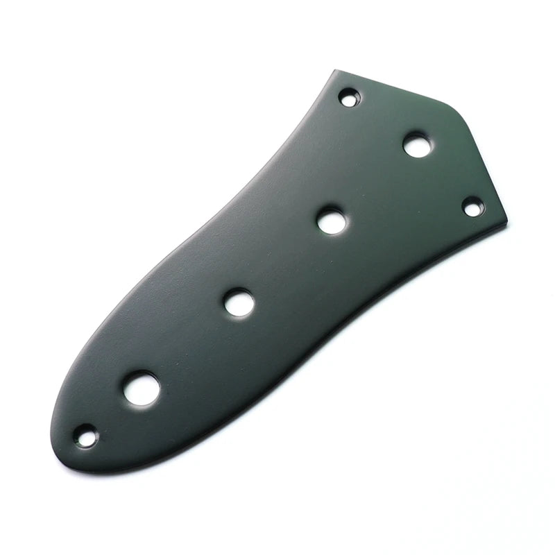 For CP002 Black 4 String Jazz Bass Control Plate Matte Finish Coated Steel 152x70mm Metal Parts