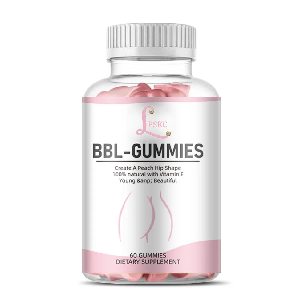 OEM BBL Butt & Hip Enlargement Gummy Candy Sugar-Free Natural Pectin Lifting & Firming Immune Support Beauty Product