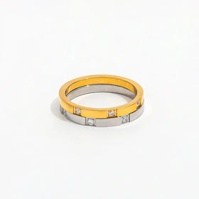 Fenny 18K Gold Plated Waterproof&Tarnish Free Fashion Super Fine 1MM Zirconia Versatile Stainless Steel Wholesale Jewelry