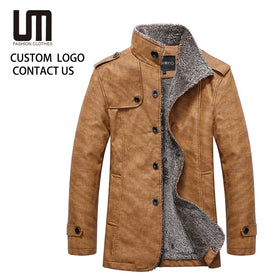 Liu Ming Clearance Sales Wholesale Latest Design Men Casual Motorcycle Jackets Long Sleeve Fleece Coat