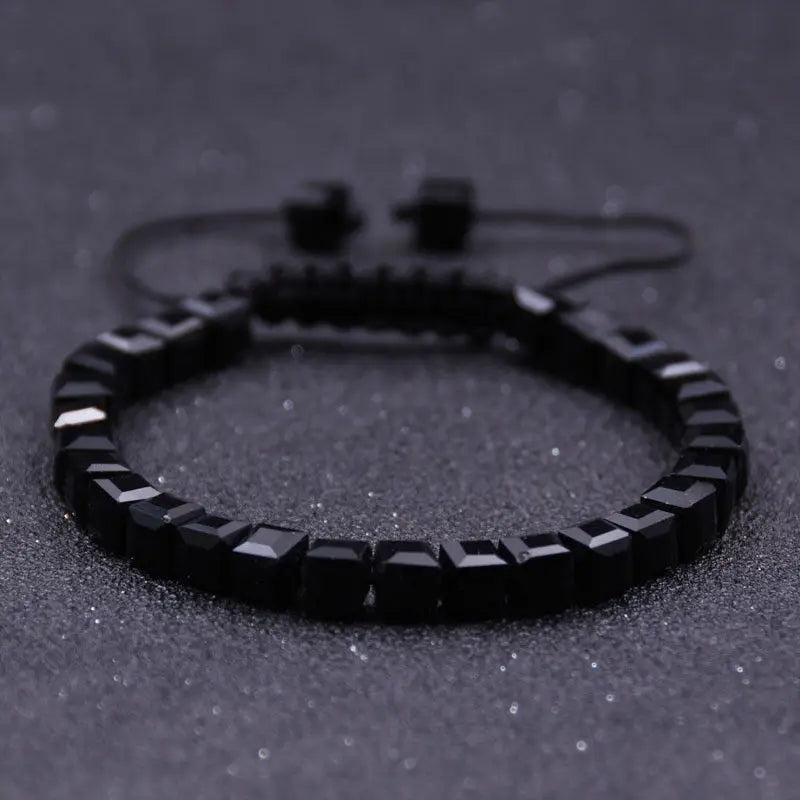 Fashion Woven Bracelet Crystal Bracelets Set Handmade Stretch Natural Gemstone Bracelet Healing