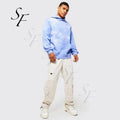 Winter Custom Print Logo 100% Cotton Unisex French Terry Tie Dye Hoodie With Pocket Sweatshirts for Men
