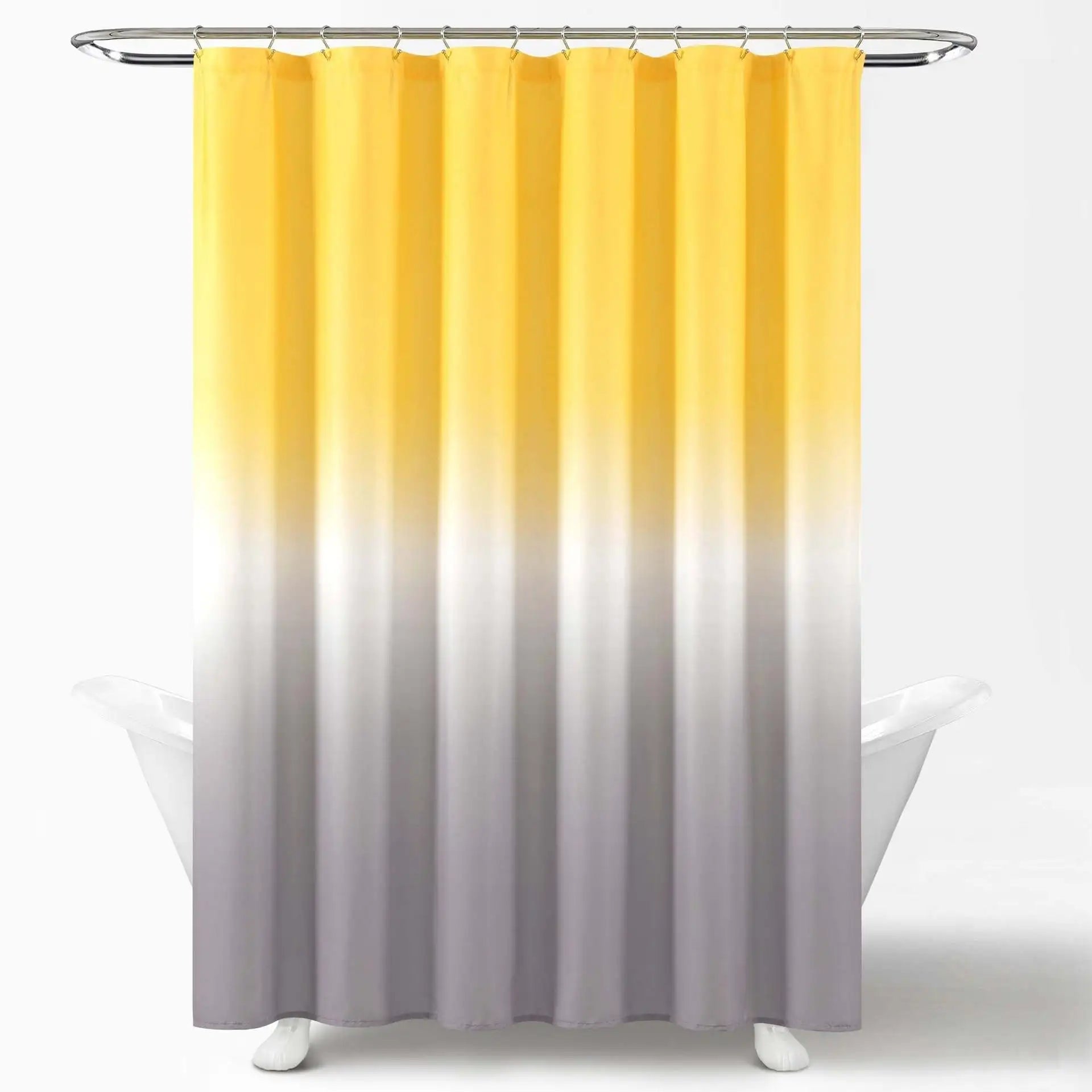Modern Solid Color Digital Printing Polyester Curtain Home Bathroom Door Shower Curtain