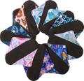 18*18cm New Design Charcoal Bamboo Cloth Menstrual Pads Reusable Sanitary Pads Sanitary Towel Washable Panty Period Menstrual Pa