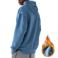 Men's Streetwear Clothing Cotton Pullover Custom Embossed Sweatshirt Fleece Athletic Drop Shoulder Hoodies for Men