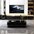 Luxury Modern Living Room Furniture Temped Glass Top TV Console Stand 2026 Latest Design