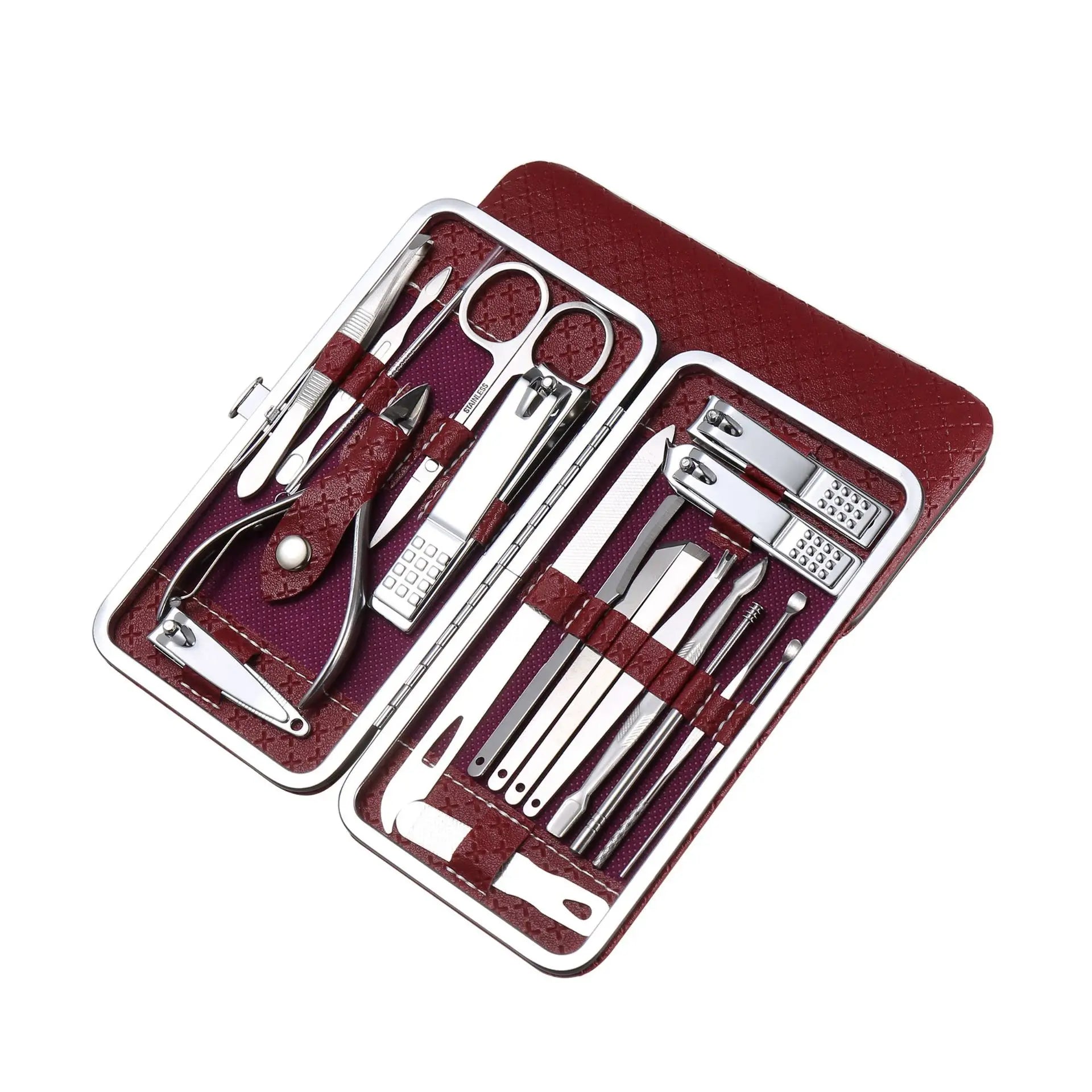 Nails Clippers Stainless Steel  Professional Finger Toe Men Care Pedicure Manicure Kit De Cutter Tool Nail Clipper Set