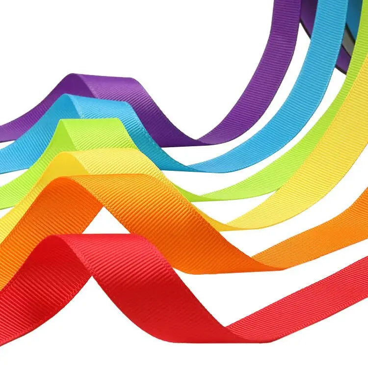 Hot Sale Colors Cake Bouquet Packaging Bow Decorative Baking DIY Custom Printed Grosgrain Ribbon