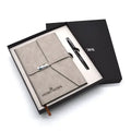 Promotional PU Leather Notebook and Pen with Customized Logo Pen Notebook Set Gift for Christmas and New Year Gifts