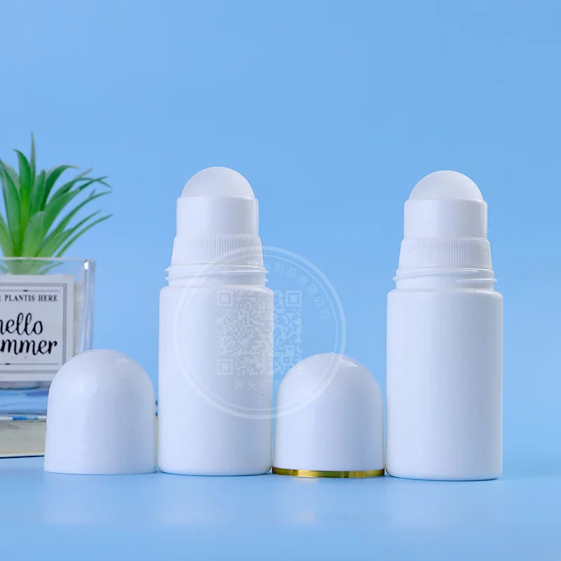 Professional Custom 20ml 25ml 30ml 40ml 50ml 60ml Plastic Roll on Cylindrical Bottle Deodorant Container with Screen Printing