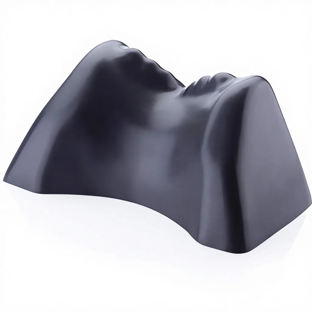 New Arrival Heated Knitted U-Shape Cervical Traction Pillow Eco-Friendly Removable Washable Cover Magnetic Therapy for TMJ Pain