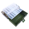 Plastic Storage Box 3 Layer for Fishing Lure Transparent Grey Color Modules Material Origin Free