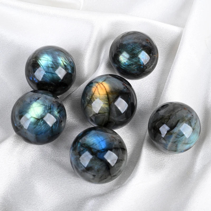 Wholesale Polished Labradorite Sphere Natural Healing Spiritual Crystal Ball for Decoration