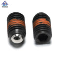 M12 Ball Plunger Carbon Steel Black Oxide Hex Socket Detent Spring Loaded Pin