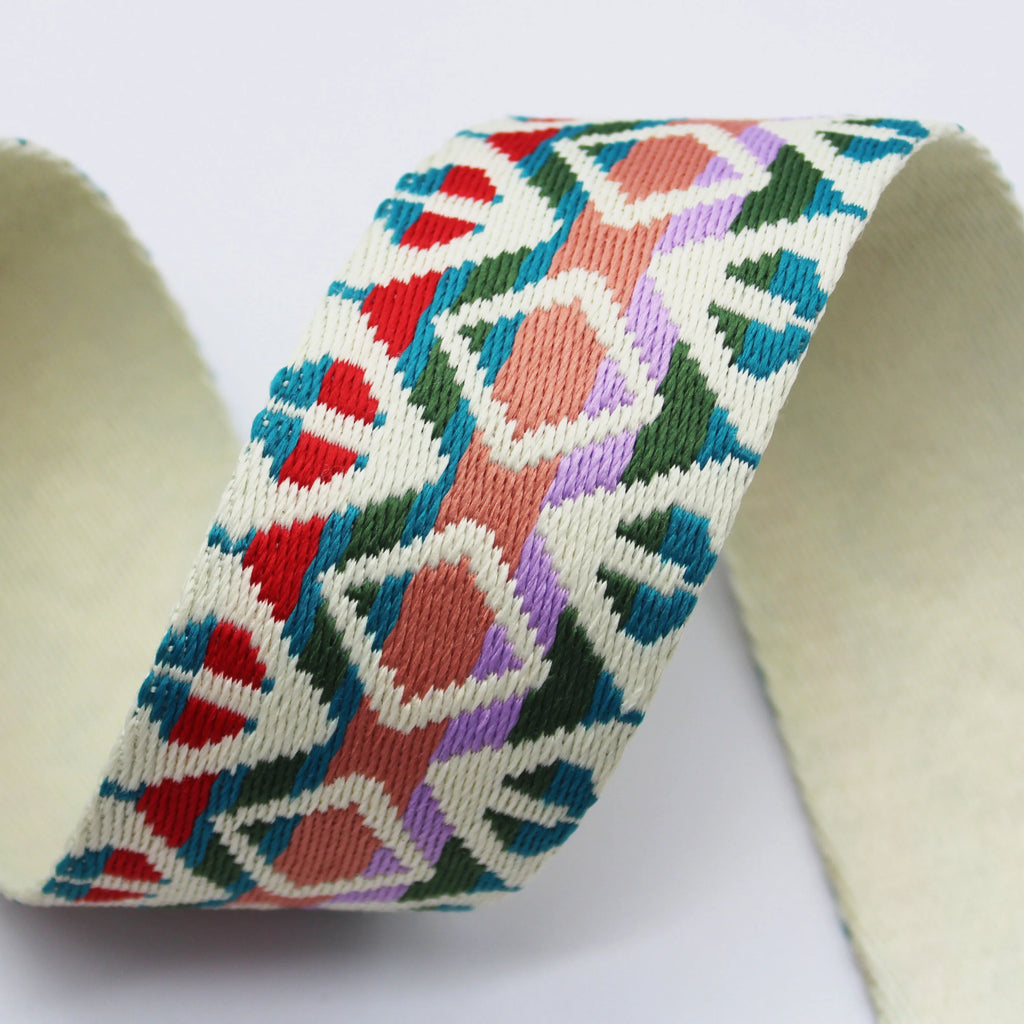 High Tenacity 2" Jacquard Webbing Durable 100% Polyester Strap-50mm