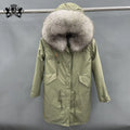 Janefur Fast Shipping Women Long Winter Jacket Low MOQ Thick Casual Fur  Hooded Coat Ladies Warm Removeable Parkas Mujer