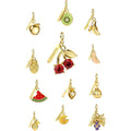 Diy Handmade Necklace Bracelet Stainless Steel Zircon Accessories Gold Multi-Style Geometric Fruit Pendant for Jewelry Making