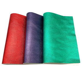 Solid Lychee Pattern Leather 1.1-1.2mm Thickness for Phone Case Laptop Gift Box PU Leather for Sofa Bag Furniture Craft Golf