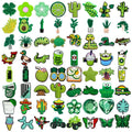Customized Wholesale 2D Green Pvc Diy Clog Sandal Accessories Plant Flowers butterfly  Shoes Decorations Crocodiles Shoe Charms