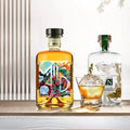 Customized Luxury 500ml 750ml Extra Flint Glass Bottle High Quality Empty Wine Vodka Rum Brandy Whisky Alcohol Screen Printing