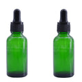 Luxury Cosmetic Glass Bottles with Dropper Cap Screen Printed Green Packaging for Nail Polish Oil 5ml-100ml Sizes