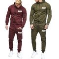 Oem Fitness Plus Size Breathable Autumn 2-Piece Mens Custom Sports Tracksuit Set