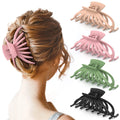 Elegant Korean Hair Accessories Women Hollow Keel Hair Claw Ganchos Big Matte Hair Clip for Women