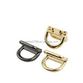 Stock Supply 17mm Zinc Alloy Double D Ring Buckle for Leather Bags