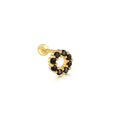 Elegant Trendy Fashion Simple Sterling Silver Gold Plated Zircon Spiral Cartilage Stud Earrings for Party & Gift (Unisex)
