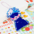 Custom Logo Acrylic Keychain Printing Color Glitter Anime Epoxy Acrylic Keycharm