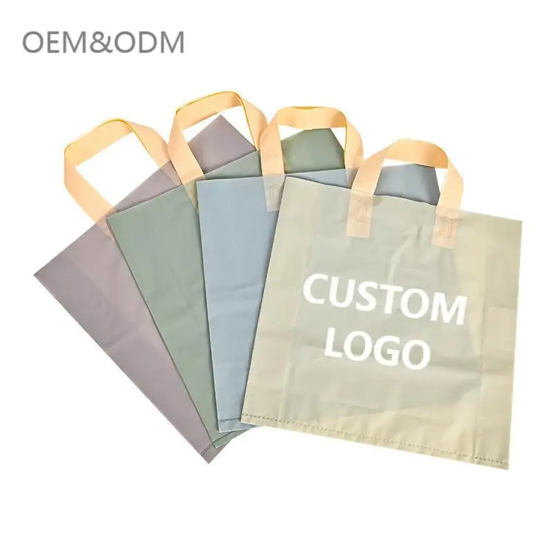 Wholesale Promotional Reusable Eco Friendly Waterproof Custom Plastic Shopping Bag with Printing Logo