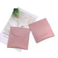 Pink Custom Emboss logo Jewelry Suede Microfiber Pouch with Flap
