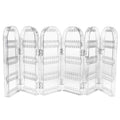 360 Holes Clear Acrylic Folding Earring Holder 6 Doors Foldable Necklace Display Stand Rack Transparent Jewelry Organizer Box