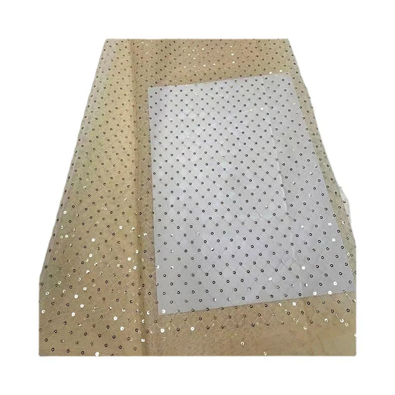 Yellow Sequin Fabric Diamond Glitter Lace Fabric Lentejuelas Amarillas Rhombus Sequin for Stage Dress