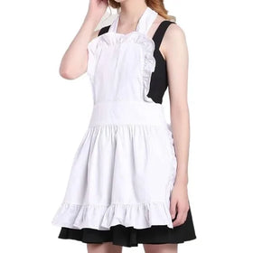 Nice Design Woven 100% Cotton Hotel Hostess Aprons Unisex Restaurant & Bar Uniform for Housekeeping Staff