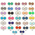 12MM Druzy Drusy Stainless Steel Earrings Resin Cabochon Earrings Gold Stud for Women Jewelry Gift