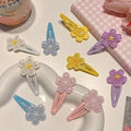 Hot Selling Cute Chroma Series Sakura Resin BB Hairpins Elegant Hair Clips for Children Wholesale Sweet Elegant Elegant Elegant