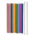 Custom Food Grade Extra Long Flexible BPA Free Rubber Durable Reusable Cup Silicone Drinking Straw for Water Bottle Tumblers
