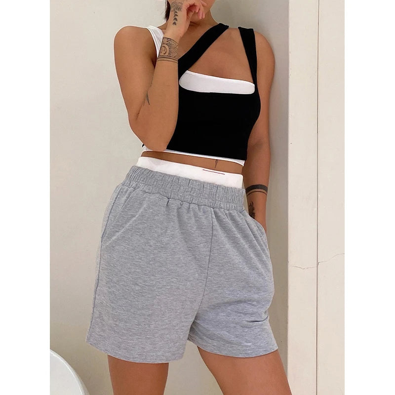 Summer Women Clothing Custom Logo Sweat Shorts for Ladies Wholesale Women Fleece Shorts