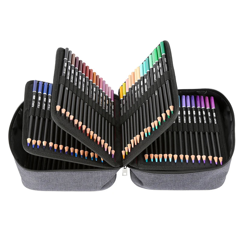 Wholesale Eco Friendly 180pcs Natural Wood  Color  Pencils Set