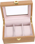 Creative Luxurious Rectangle Watch Display Case Locking Window Slots Organizer for Watches Jewelry for Friends Colleagues Gift