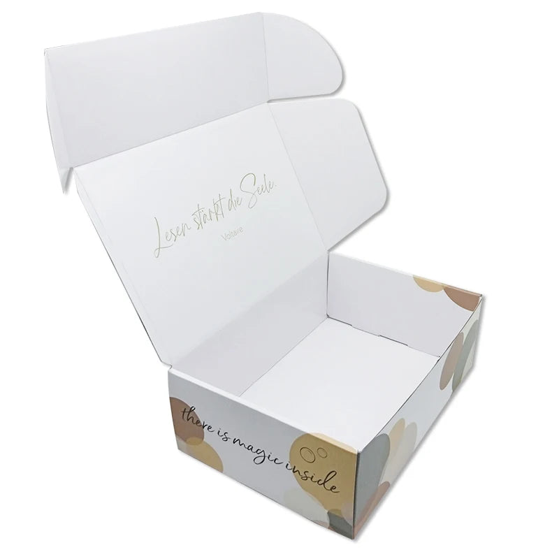 Custom logo Bubble Sticker Cartoon Pictures Self Design Hot Stamping Gold Foiling Glossy Matt Corrugated Box
