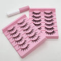 Make Your Own Brand Packages Short 15mm Clear Band Handmade False Eyelash Synthetic fox EyeLashes