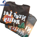 OEM/ODM High Quality Embossed t Shirt Streetwear Men's T-Shirt Custom Logo Oversize Heavyweight 3D Puff Print T Shirt