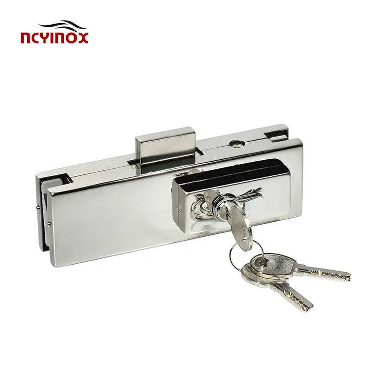 In Stock Glass Hardware Frameless Glass Door Patch Fitting Lock for Glass Door Office