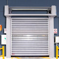 Hard Fast Roll Doors Rapid Aluminum Alloy Contemporary Modern Finished Thermal Insulation Total Solution Industrial Use Electric