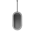 Customized Smart Bathroom Hotel Special Oval Shaped Fogless Touch Screen Led Mirror Bathroom