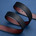 High-end Light Luxury Full Grain Cowhide Men's Business Belt with Alloy Pin Buckle 3.8cm Width